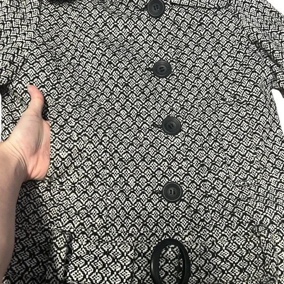 Y2K Urban Behavior - Womens Tweed Wool Blend Peacoat Sz Sm - Picture 5 of 6